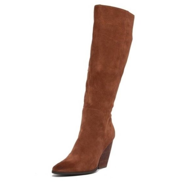 Charles David Nelson Suede To-The-Knee Boot - Picture 1 of 14
